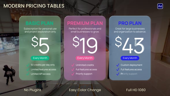 Modern Pricing Table（455931）-技能树